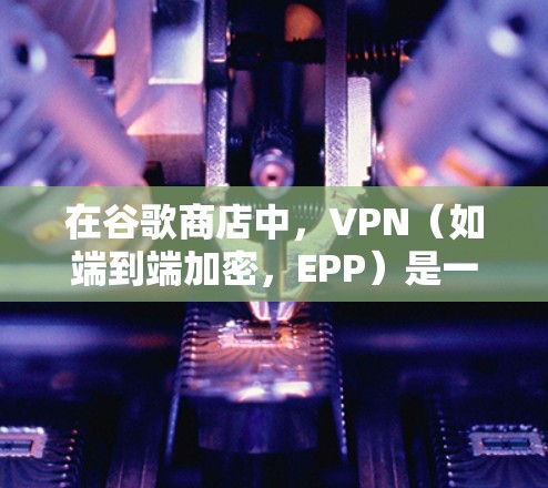 在谷歌商店中，VPN（如端到端加密，EPP）是一个选项，旨在通过互联网进行数据传输和共享。以下是对该服务的详细分析