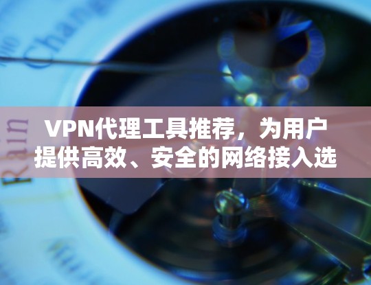VPN代理工具推荐,为用户提供高效、安全的网络接入选择。以下是一些知名的VPN代理工具推荐,涵盖了多种需求,包括预算、速率、安全性和使用体验 VPN代理工具推荐,为用户提供高效、安全的网络接入选择。以下是一些知名的VPN代理工具推荐,涵盖了多种需求,包括预算、速率、安全性和使用体验