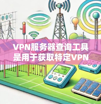 VPN服务器查询工具是用于获取特定VPN服务器详细信息的工具。以下是一些关键步骤和方法