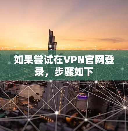 如果尝试在VPN官网登录，步骤如下