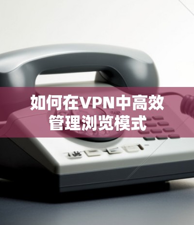 如何在VPN中高效管理浏览模式